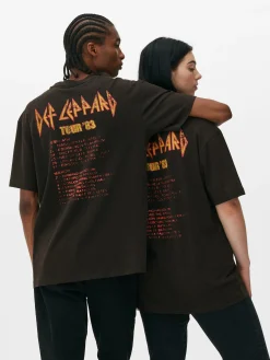 Camiseta De Manga Corta Con Estampado De Def Leppard