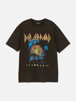 Camiseta De Manga Corta Con Estampado De Def Leppard