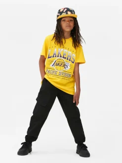 Camiseta De Manga Corta De Los Angeles Lakers