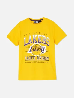 Camiseta De Manga Corta De Los Angeles Lakers