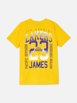 Camiseta De Manga Corta De Los Angeles Lakers