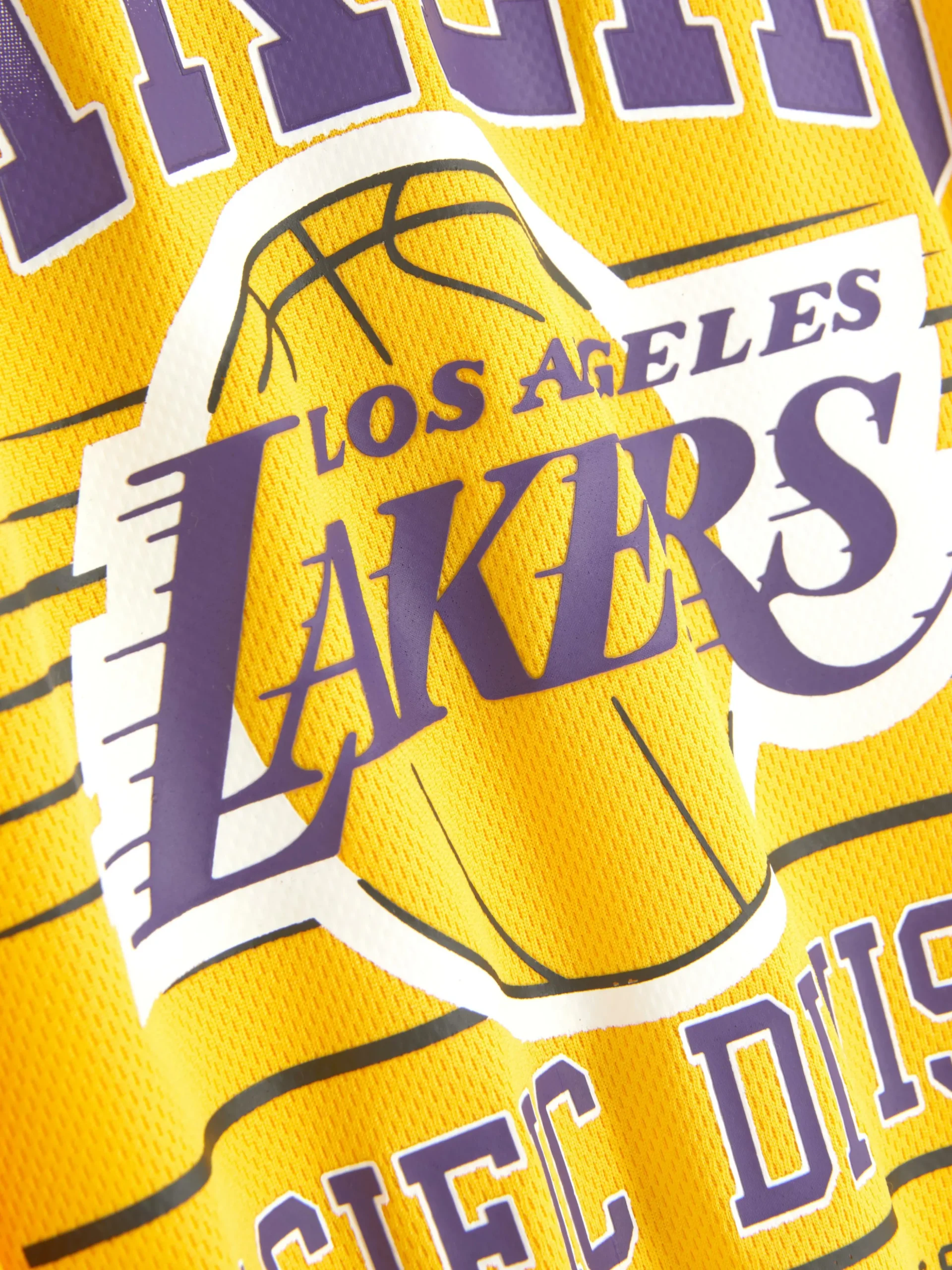 Camiseta De Manga Corta De Los Angeles Lakers