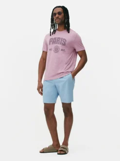 Camiseta De Manga Corta Universitaria «Paris»