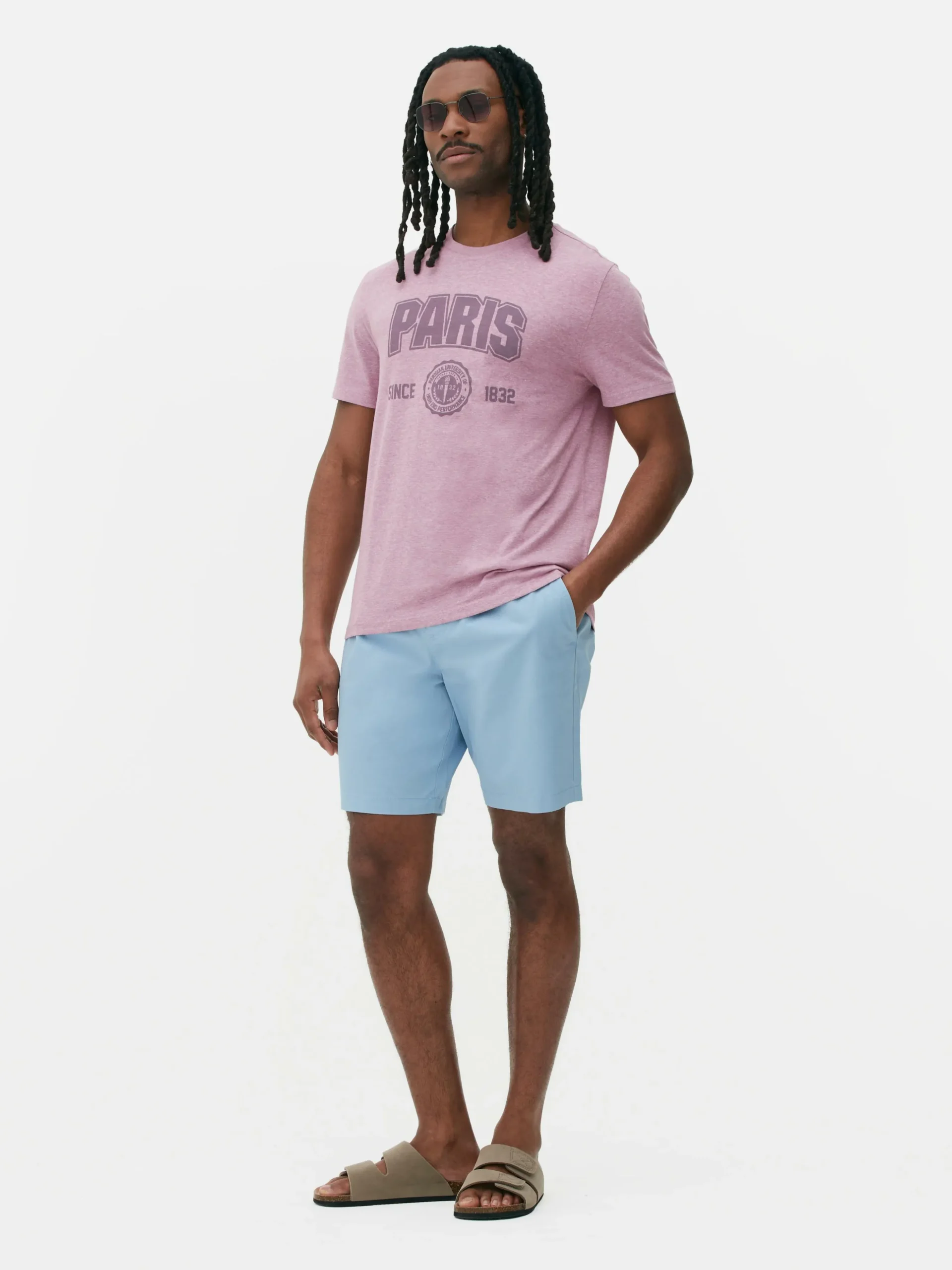 Camiseta De Manga Corta Universitaria «Paris»