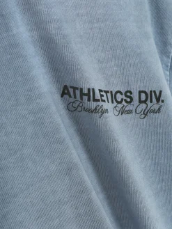 Camiseta De Manga Corta Y Estampado Deportivo