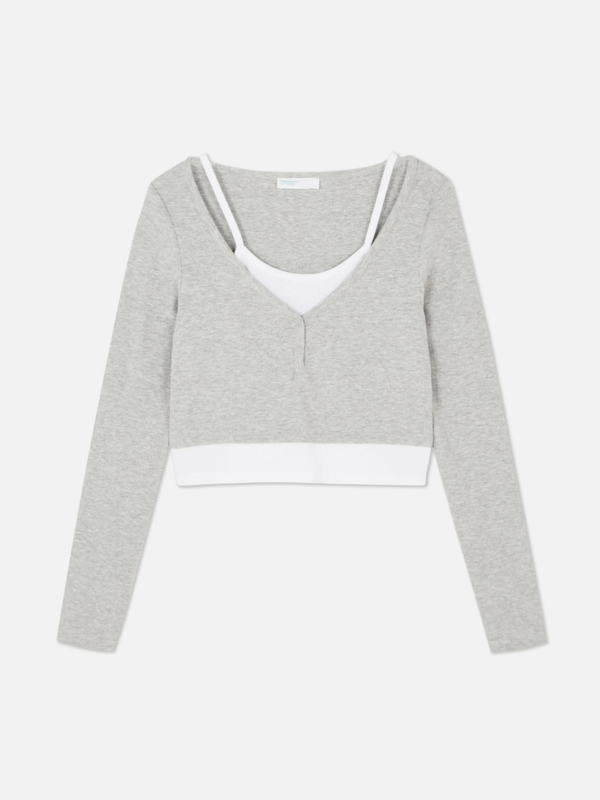 Camiseta De Manga Larga 2 En 1