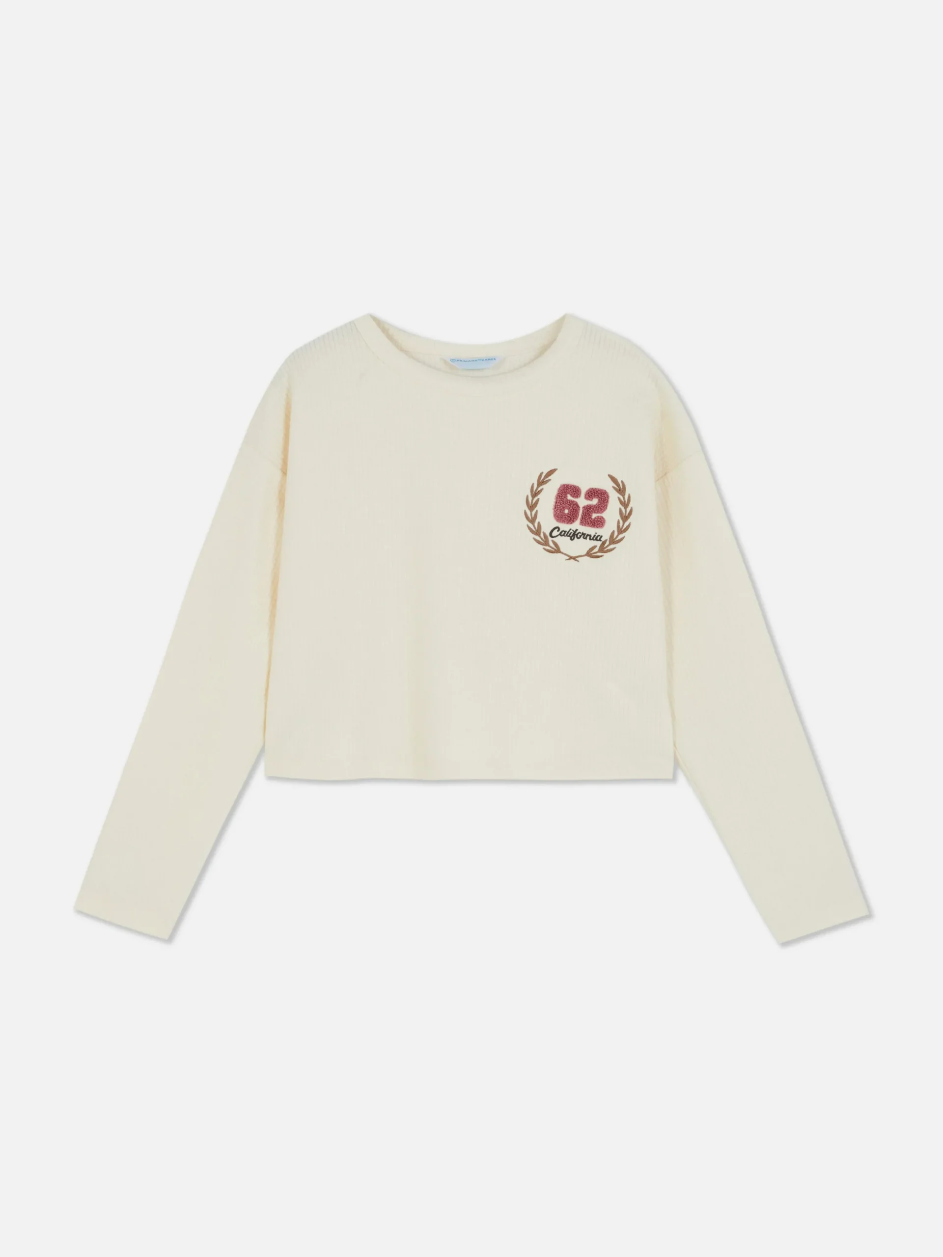 Camiseta De Manga Larga Acanalada