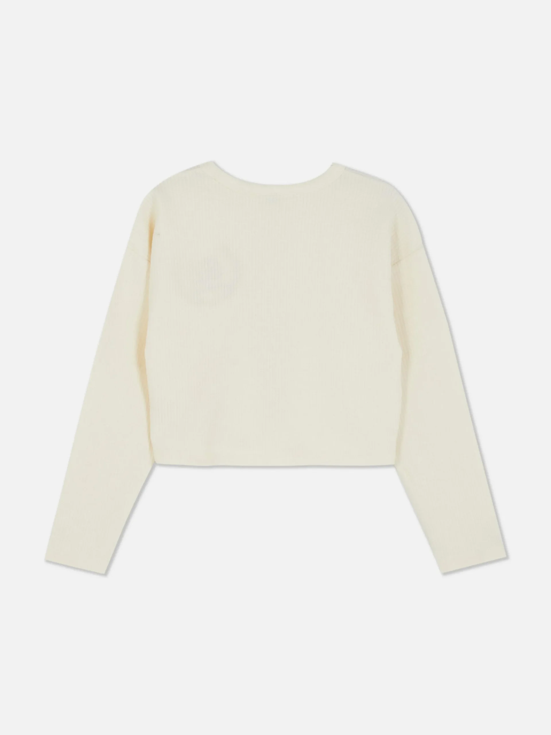 Camiseta De Manga Larga Acanalada