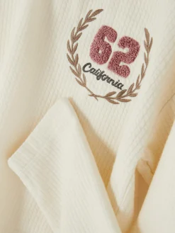 Camiseta De Manga Larga Acanalada