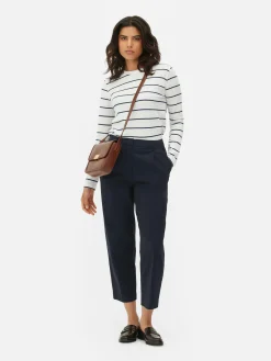 Camiseta De Manga Larga A Rayas