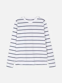 Camiseta De Manga Larga A Rayas