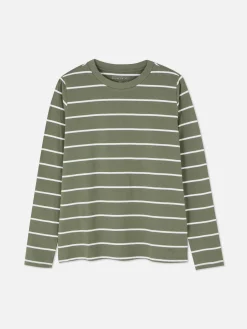 Camiseta De Manga Larga A Rayas