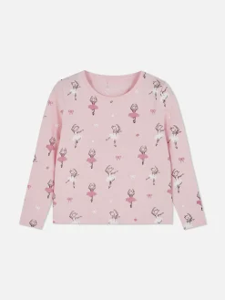 Camiseta De Manga Larga Con Gráfico De Ballet