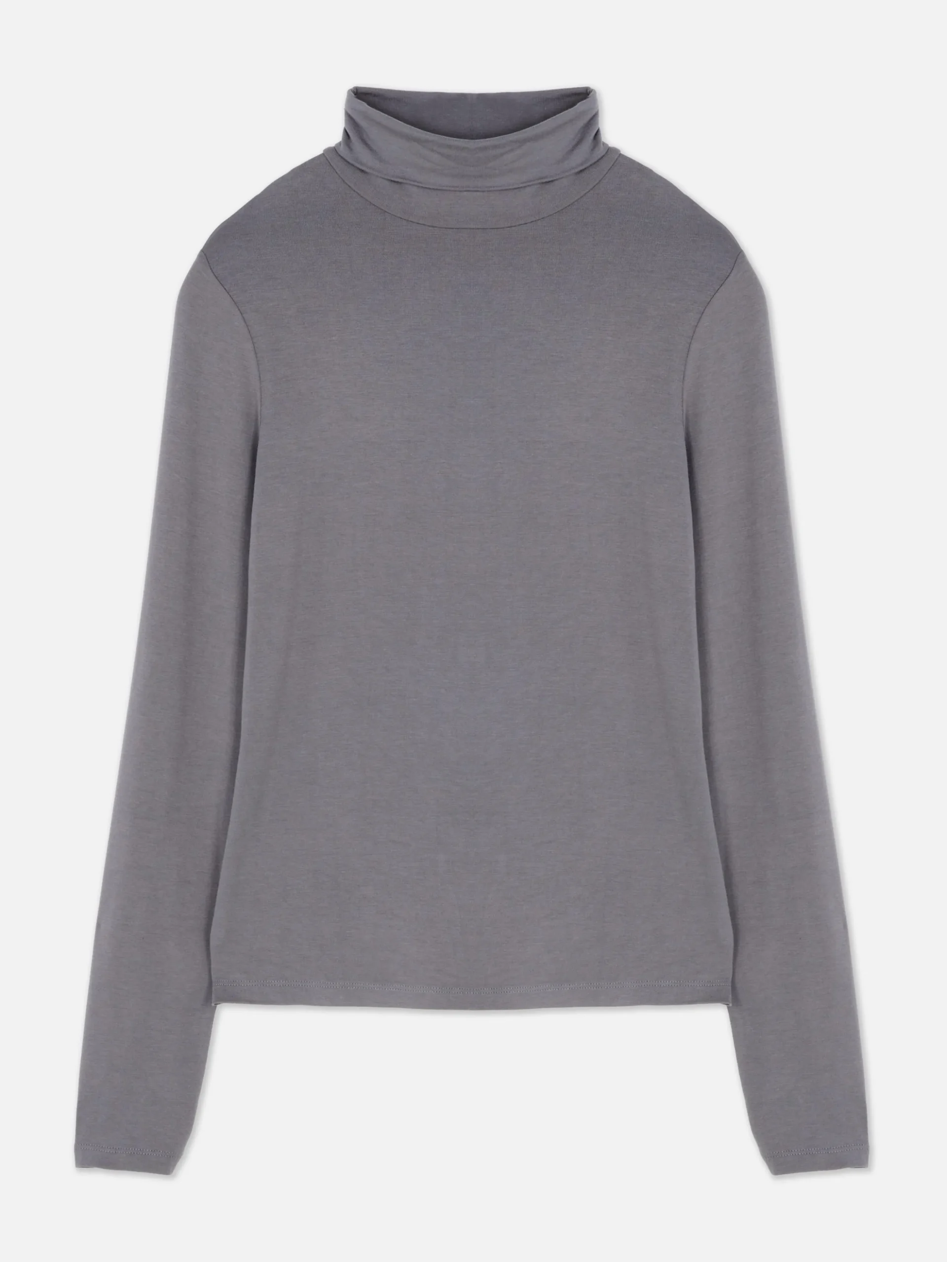 Camiseta De Manga Larga Con Cuello Vuelto