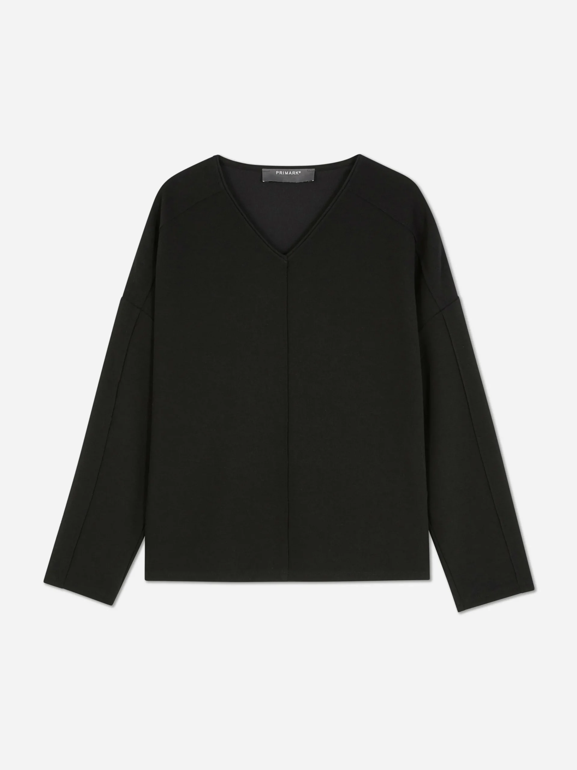 Camiseta De Manga Larga Con Detalles En Las Costuras