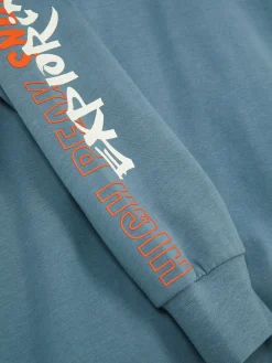 Camiseta De Manga Larga Con Motivos De Snowboard