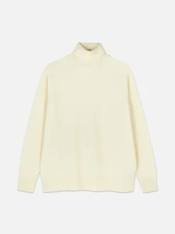 Camiseta De Manga Larga Con Cuello Vuelto