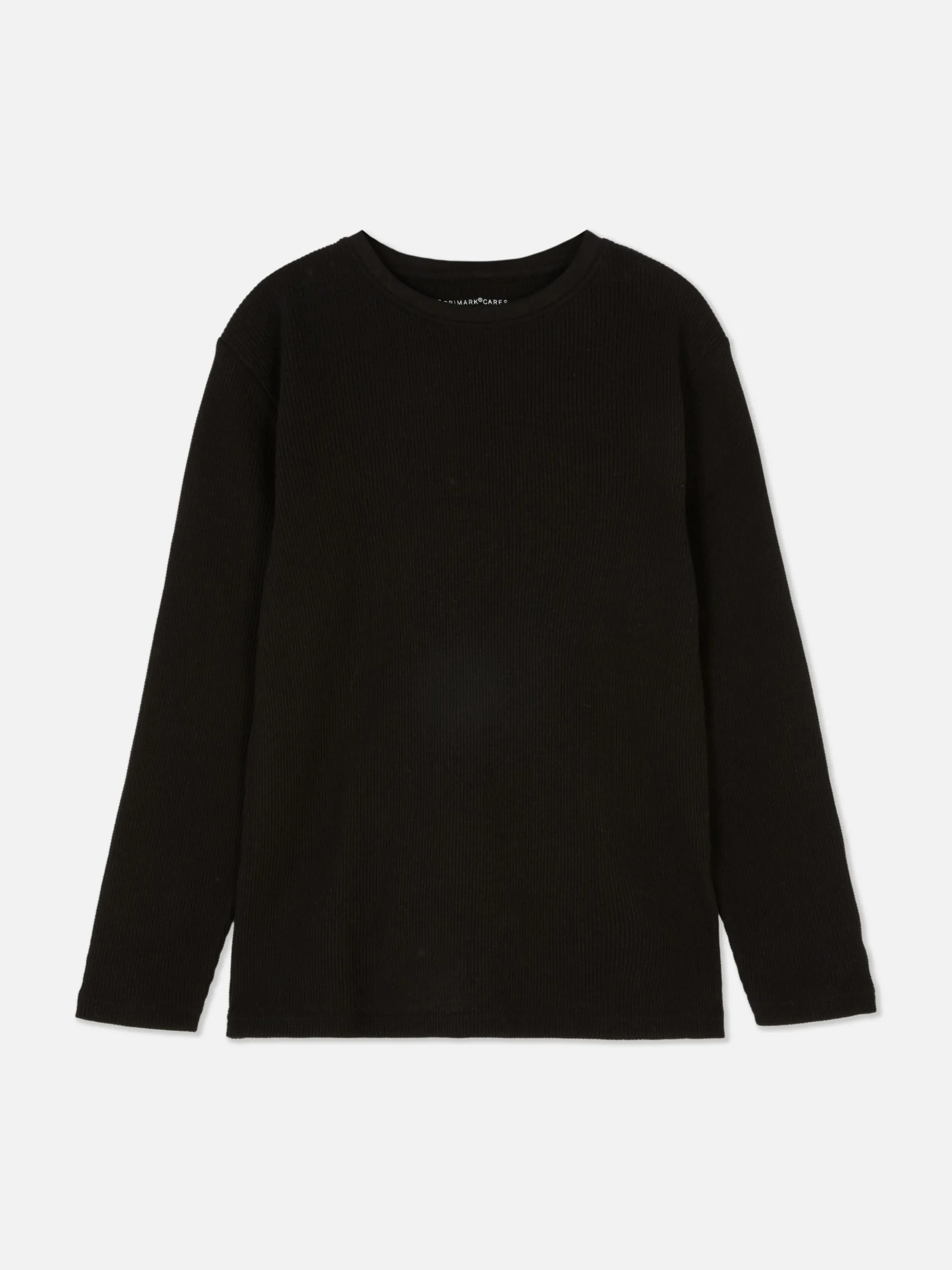 Camiseta De Manga Larga De Textura Gofrada