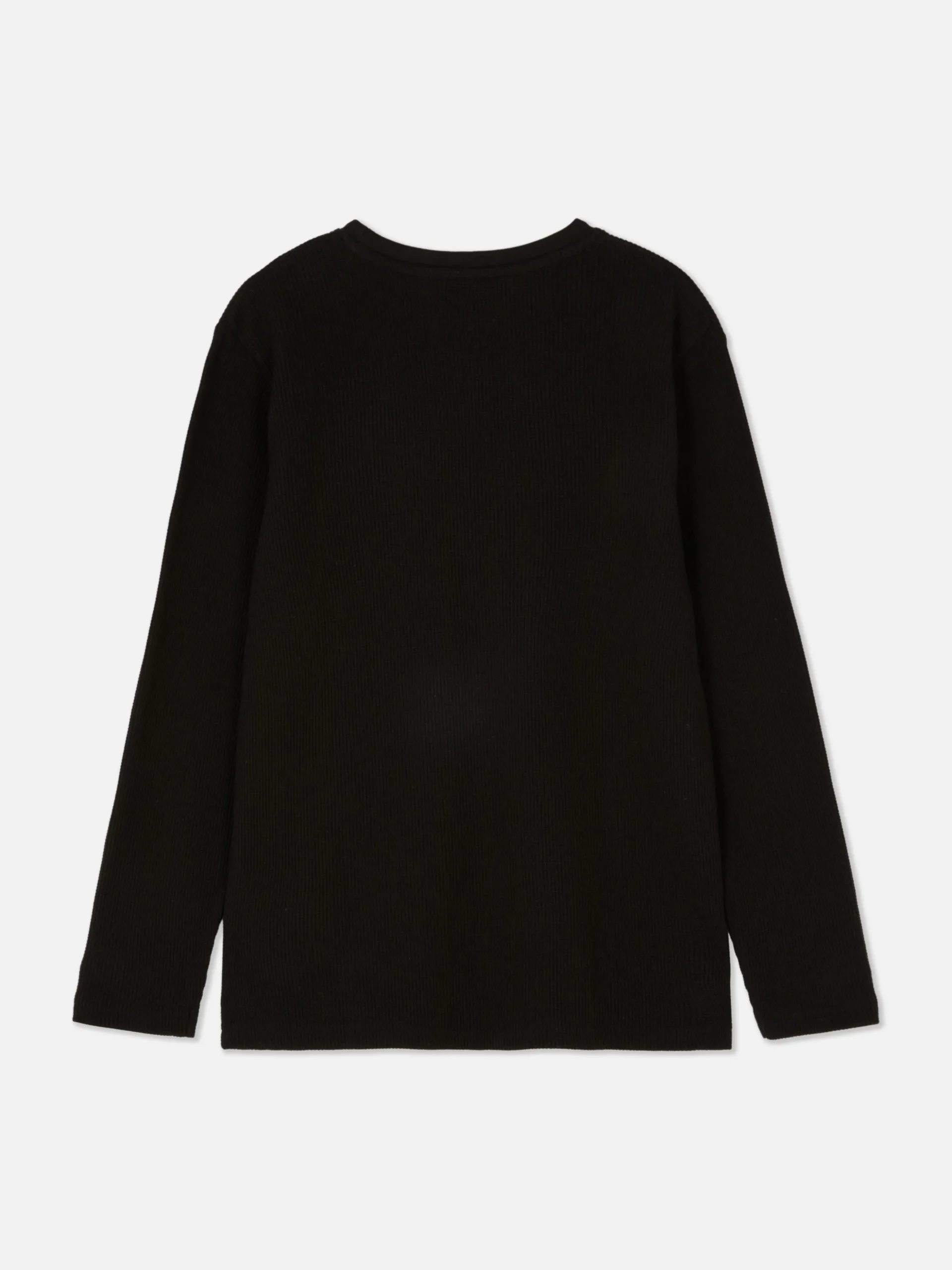 Camiseta De Manga Larga De Textura Gofrada