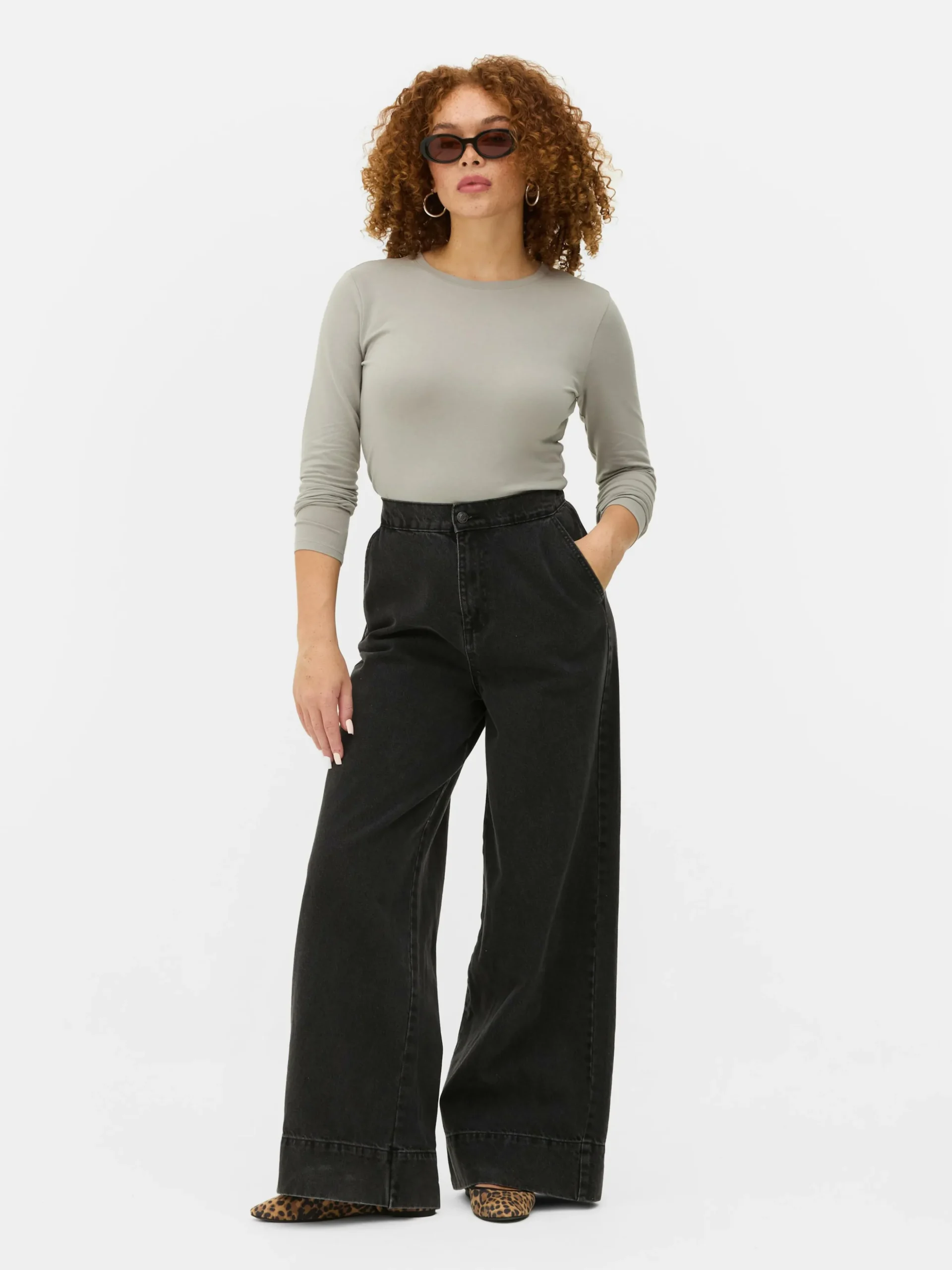 Camiseta De Manga Larga De Punto Elástico