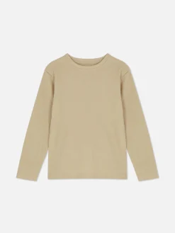 Camiseta De Manga Larga Y Textura Gofrada