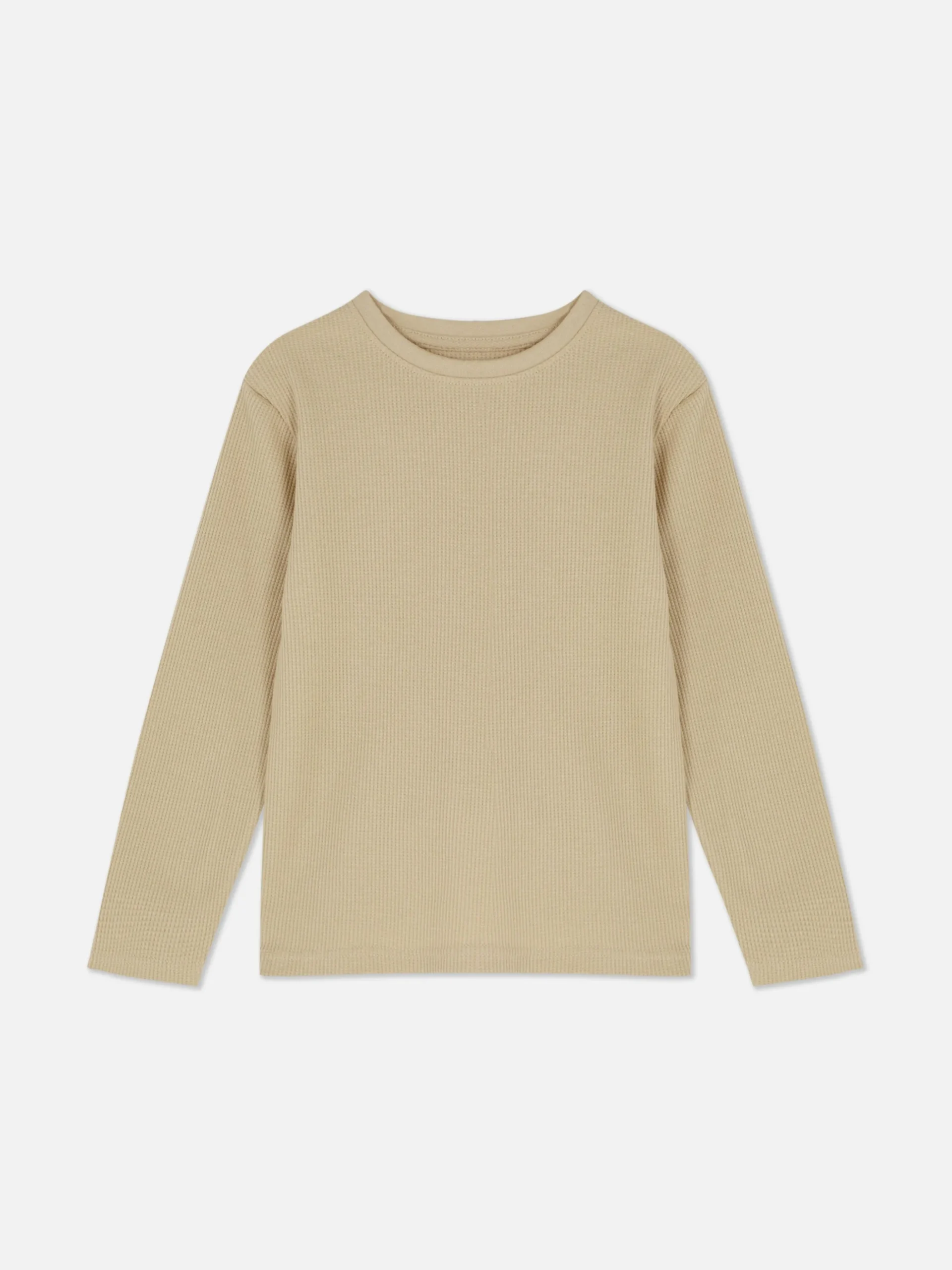 Camiseta De Manga Larga Y Textura Gofrada