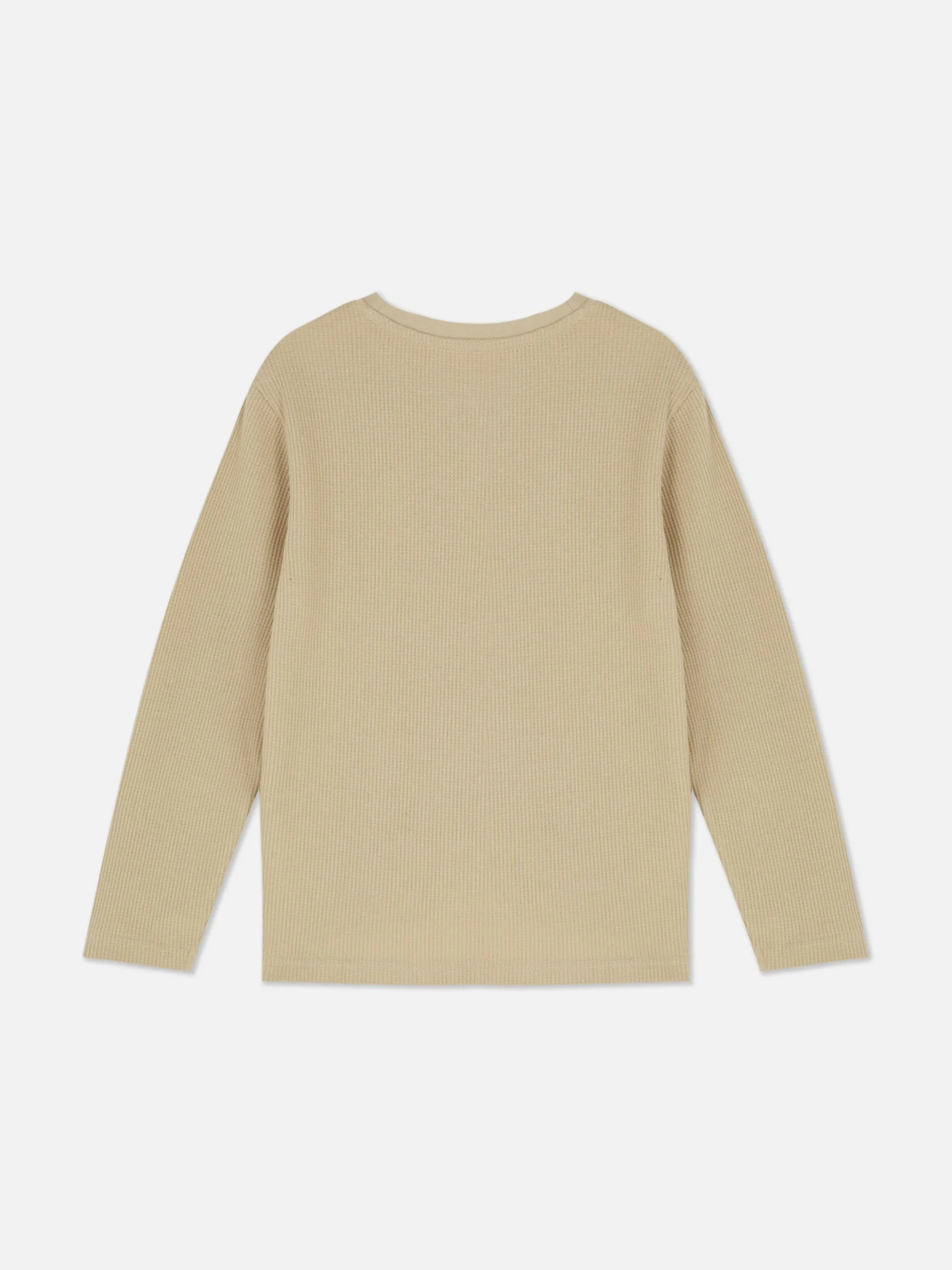 Camiseta De Manga Larga Y Textura Gofrada