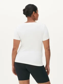 Camiseta De Pijama Con Escote Amplio Para La Menopausia