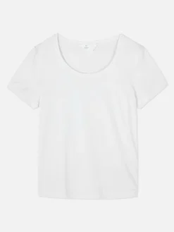 Camiseta De Pijama Con Escote Amplio Para La Menopausia