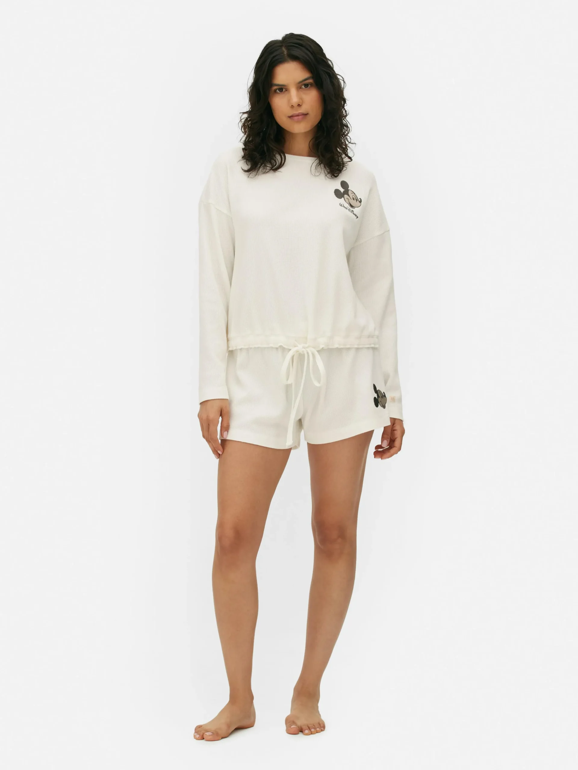 Camiseta De Pijama Con Textura De Mickey De Disney