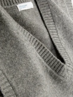 Camiseta De Punto Sin Mangas Con Cuello De Pico