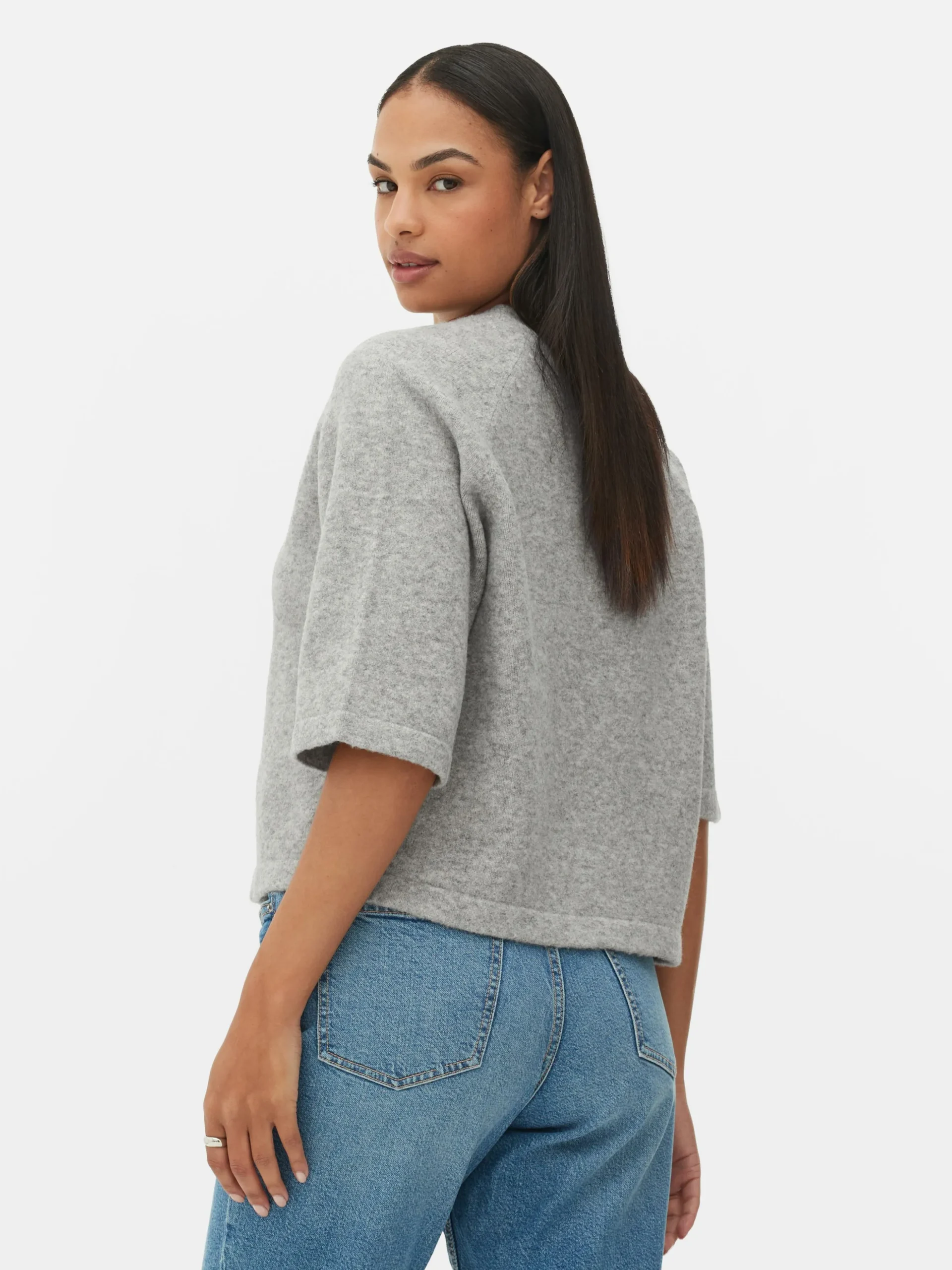 Camiseta De Punto Y Corte Cuadrado