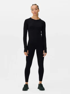 Camiseta Deportiva De Manga Larga Sin Costuras