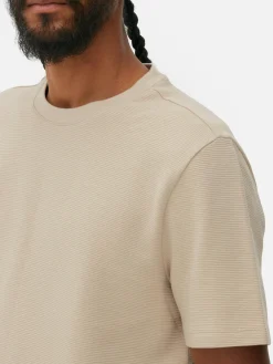 Camiseta En Tejido Otomán Acanalado