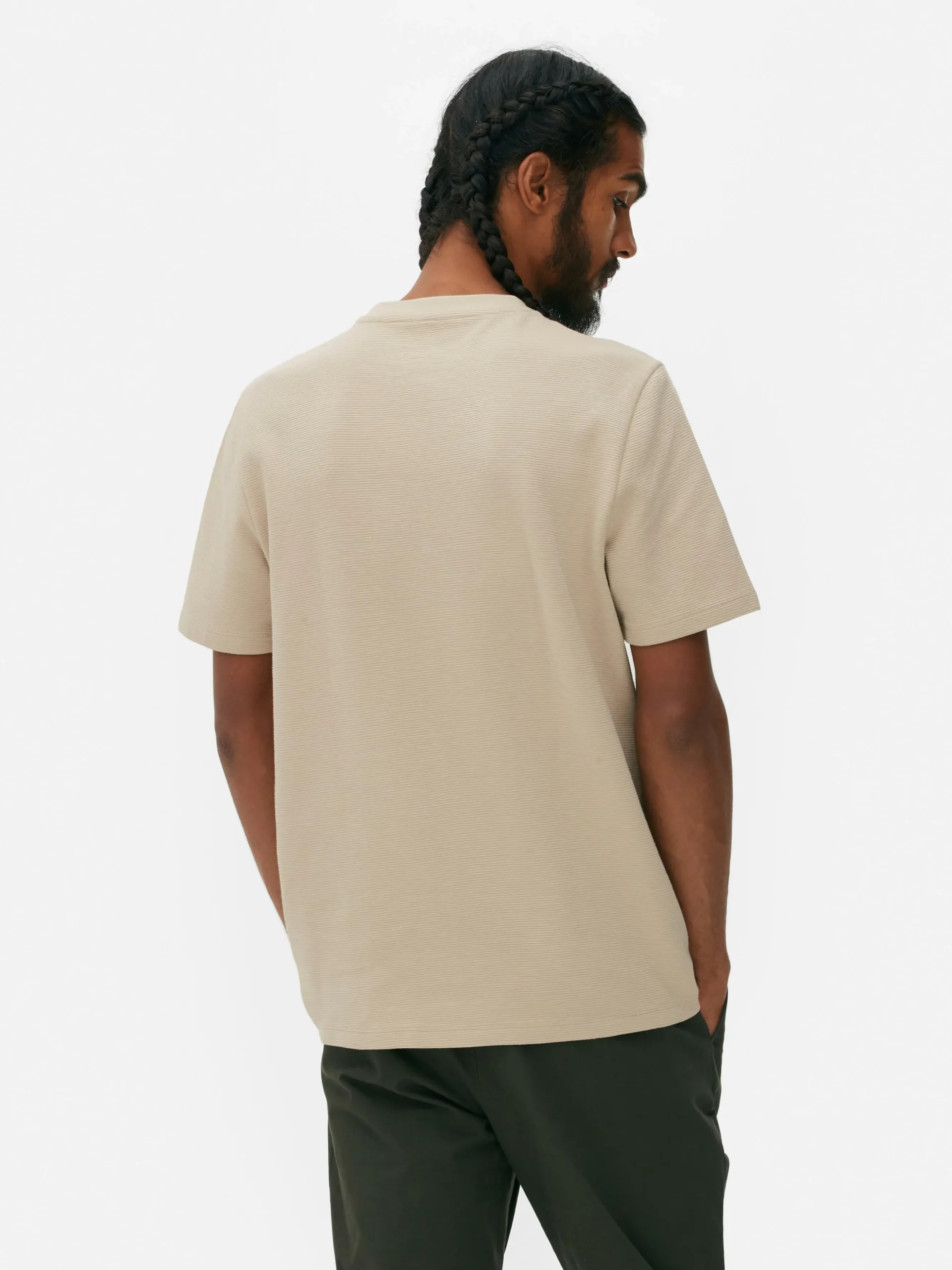 Camiseta En Tejido Otomán Acanalado