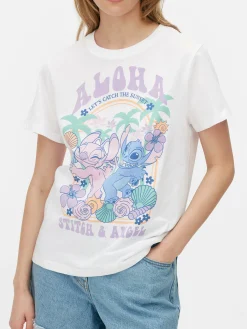 Camiseta Estampada «Aloha» De Stitch De Disney
