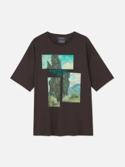 Camiseta Extragrande Con Los Cipreses De Van Gogh
