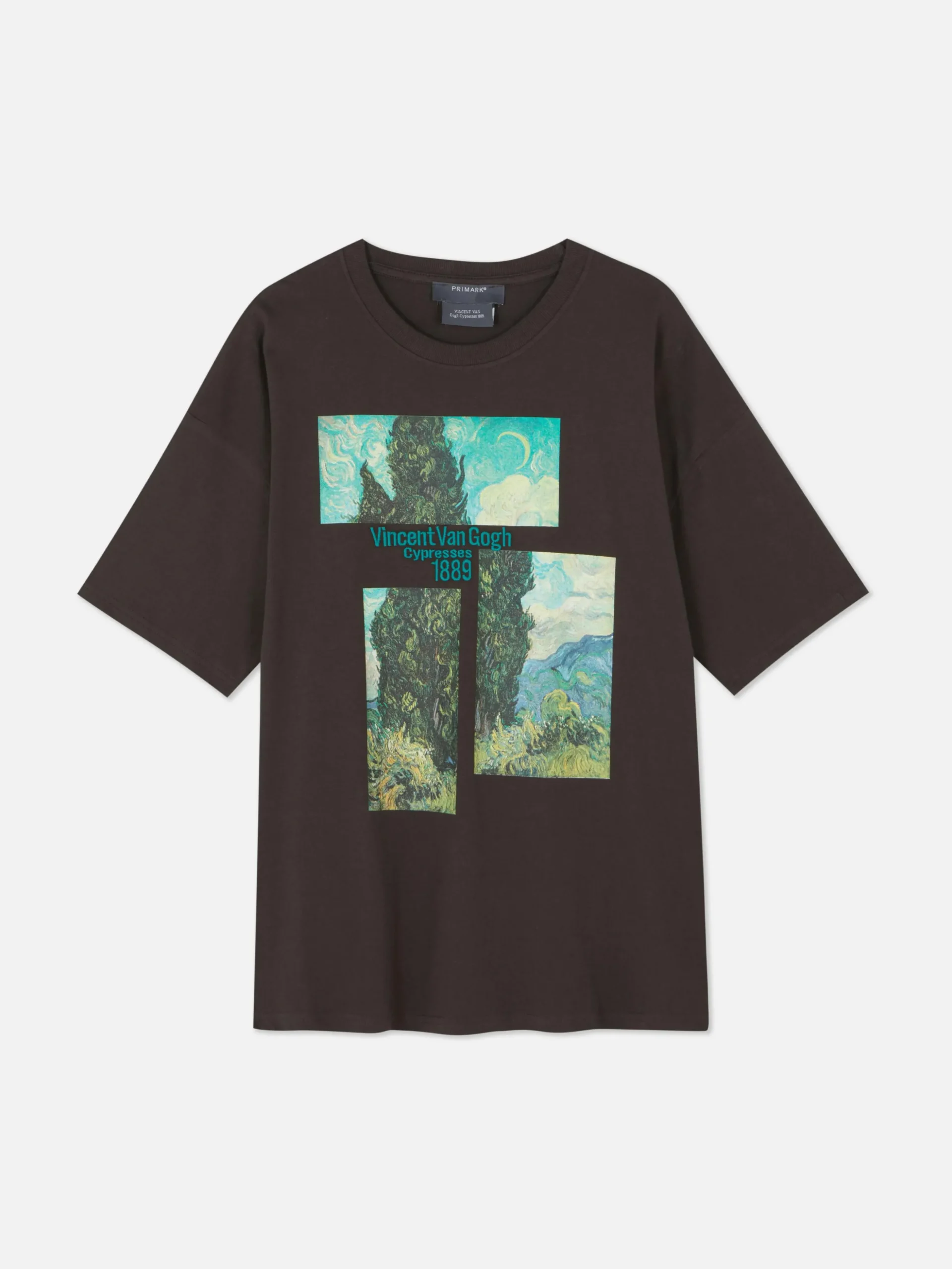 Camiseta Extragrande Con Los Cipreses De Van Gogh