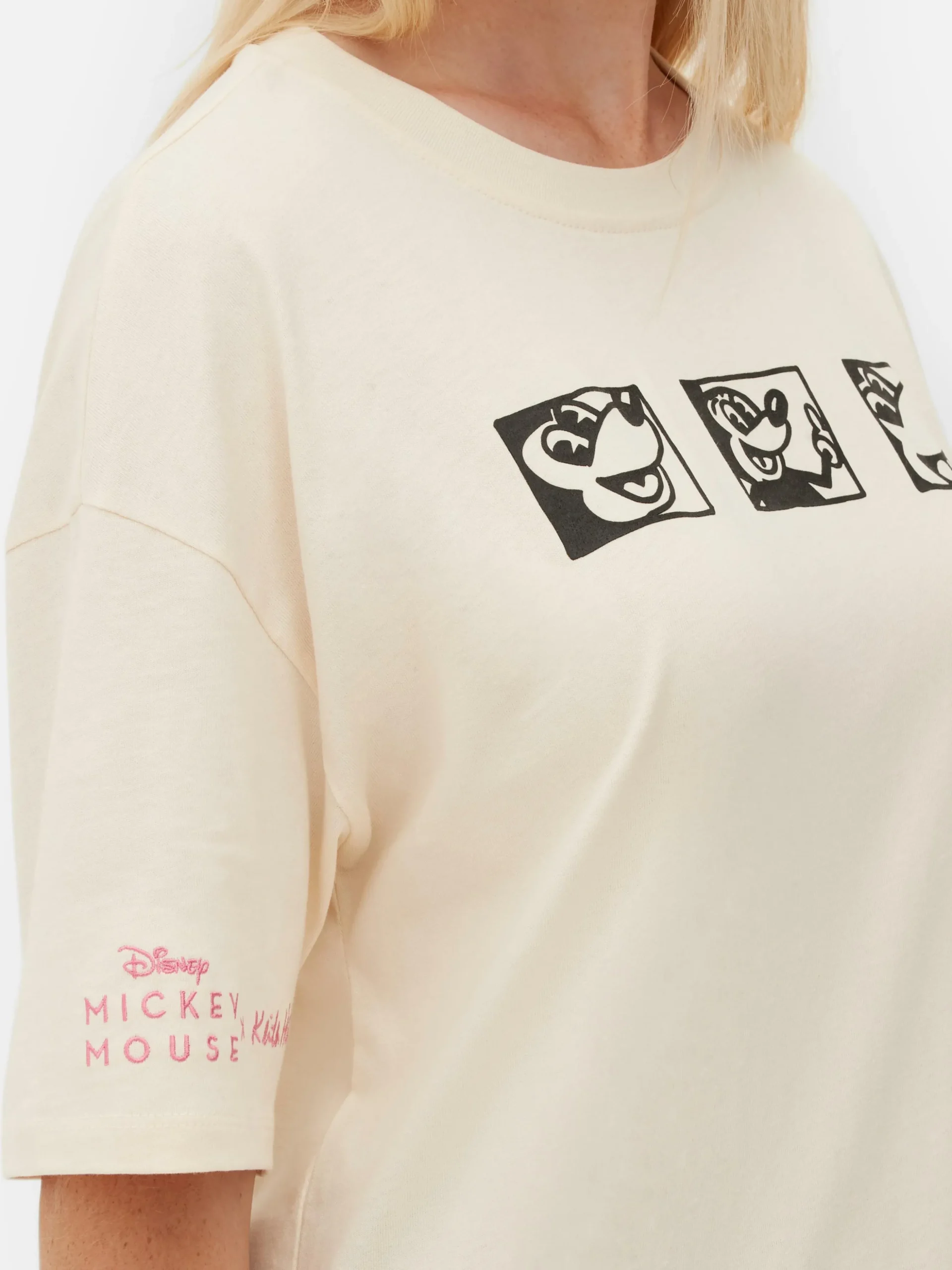 Camiseta Extragrande Mickey Mouse X Keith Haring