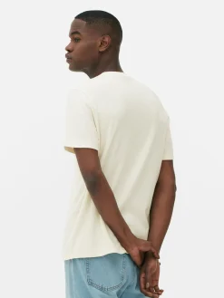 Camiseta Gofrada De Cuello Redondo