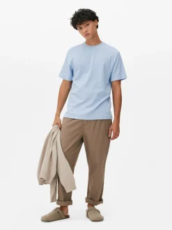 Camiseta Gofrada De Cuello Redondo