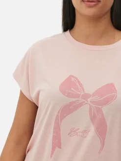 Camiseta Larga De Cuello Redondo