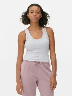 Camiseta Sin Mangas Con Escote Amplio Y Sujetador