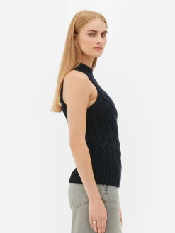 Camiseta Sin Mangas De Punto De Ochos