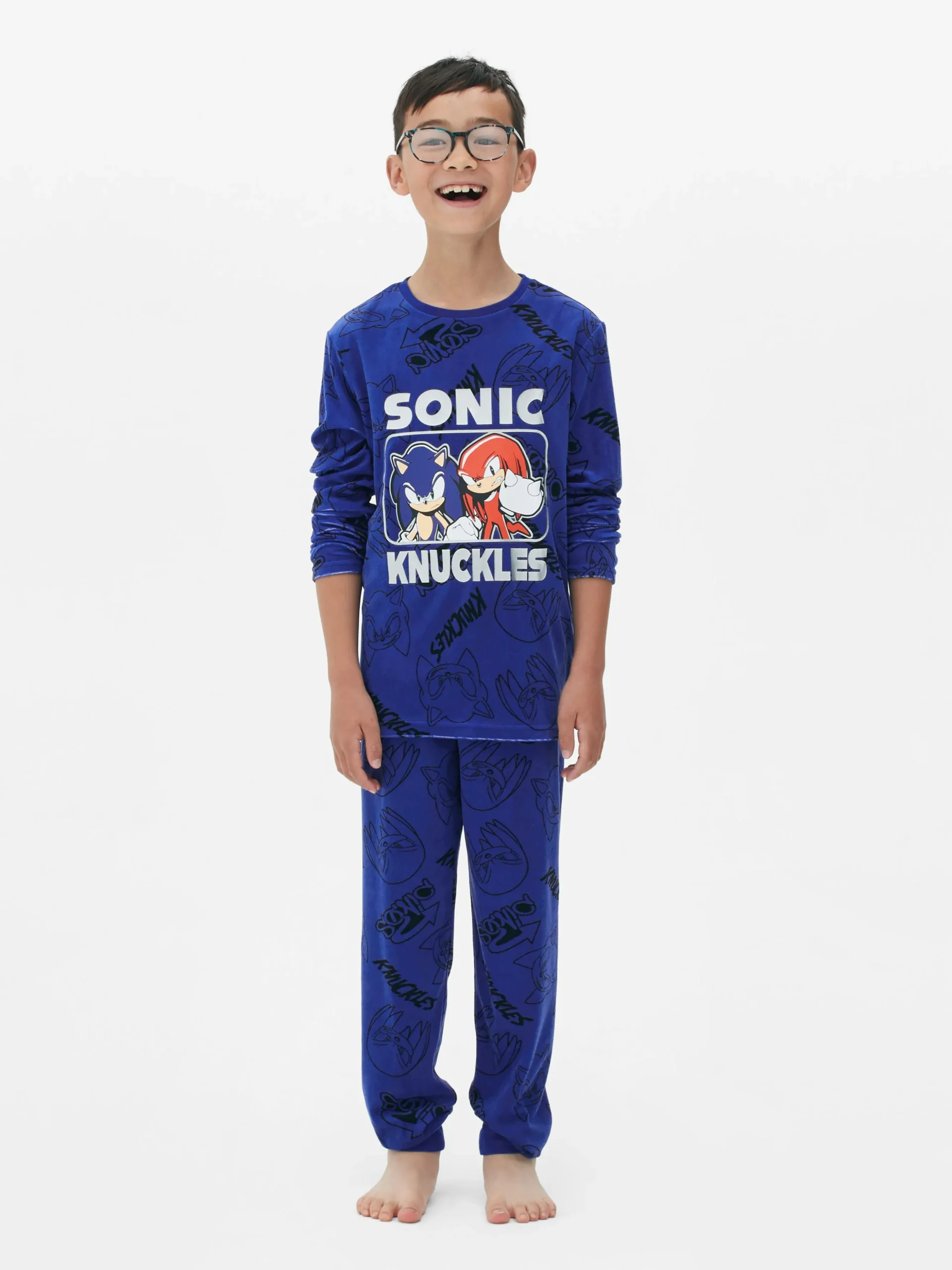 Camiseta Y Pantalón De Pijama De Sonic, El Erizo