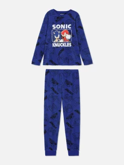 Camiseta Y Pantalón De Pijama De Sonic, El Erizo