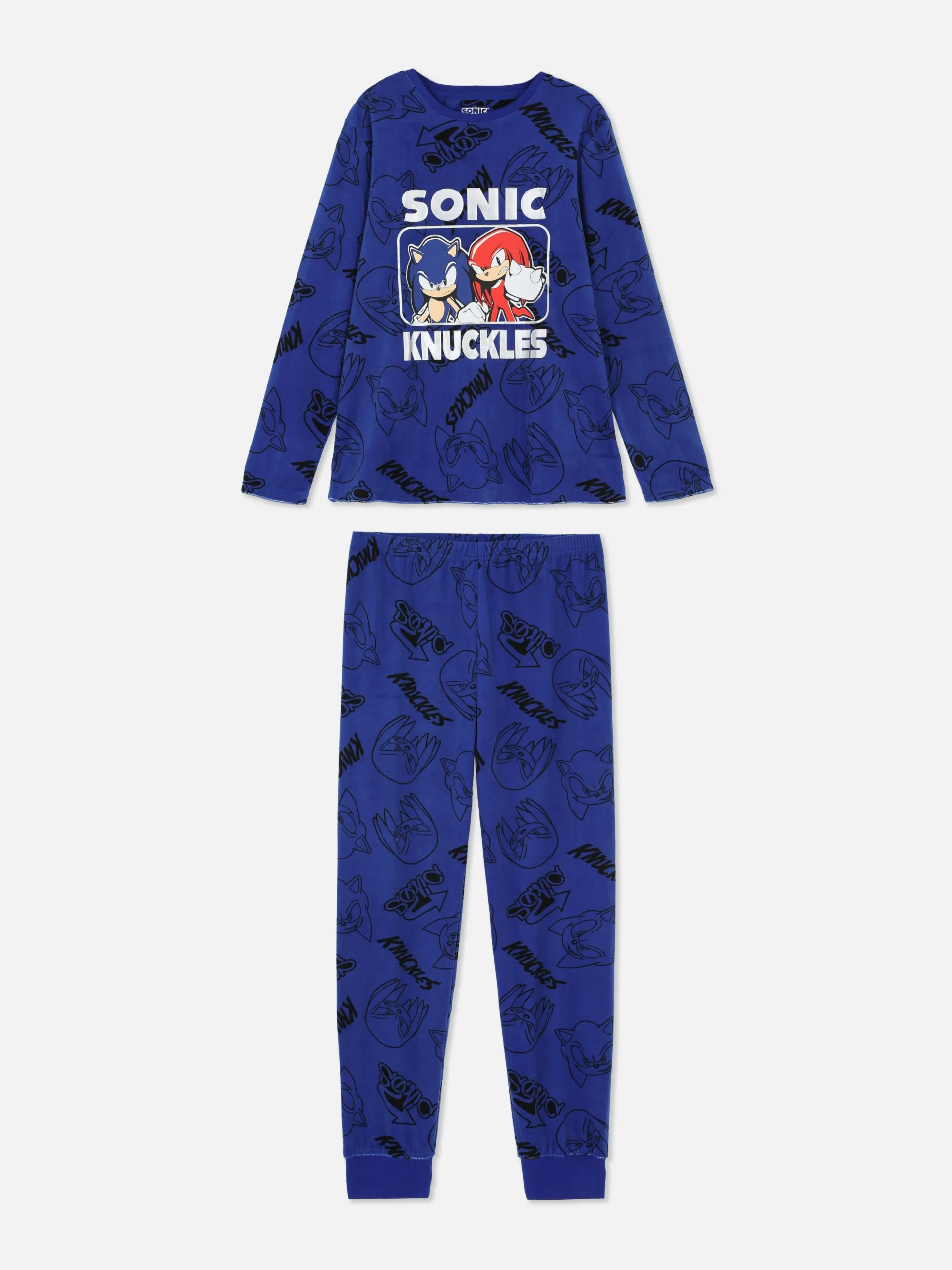 Camiseta Y Pantalón De Pijama De Sonic, El Erizo