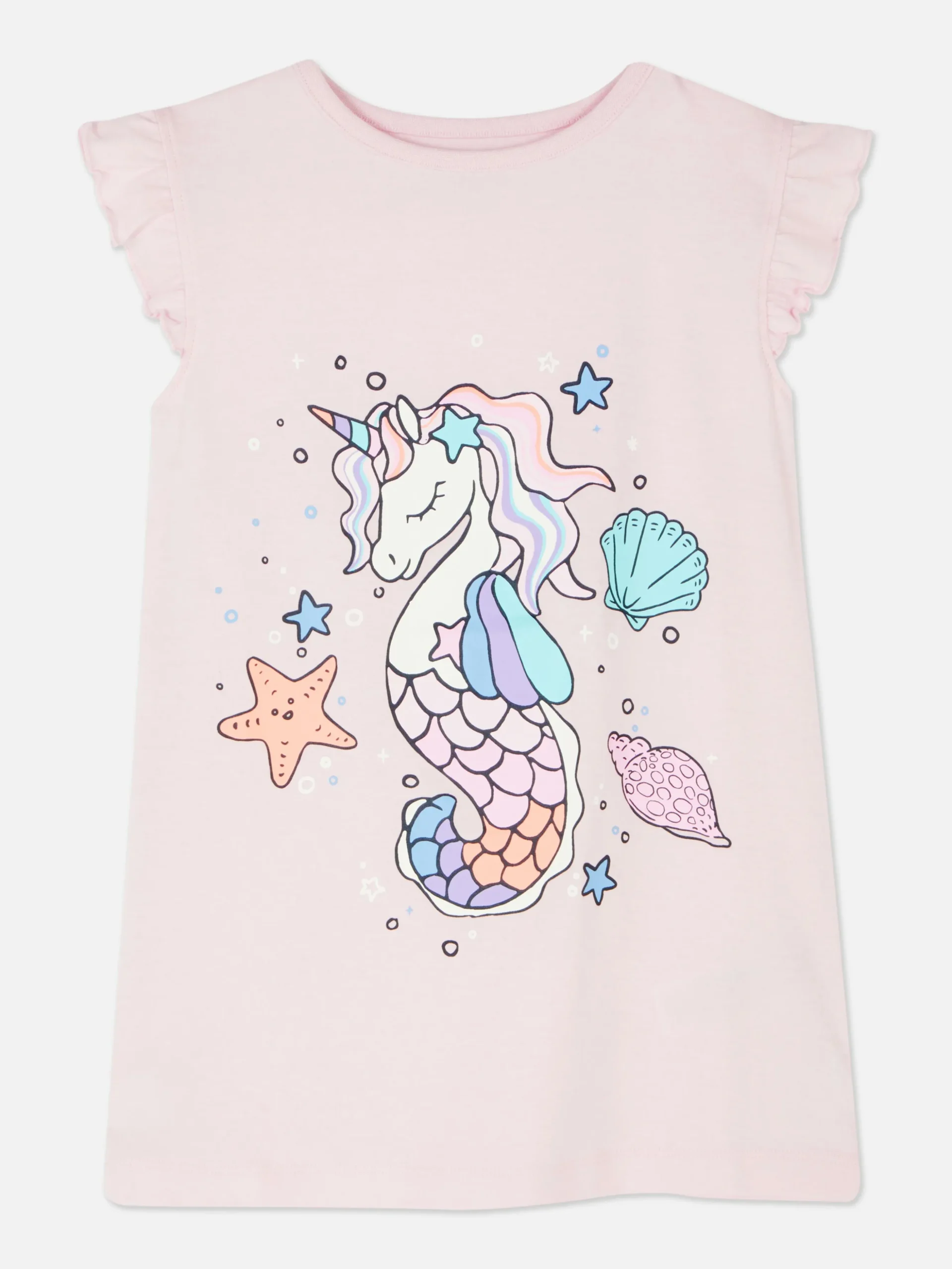 Camisón Con Caballito De Mar Unicornio