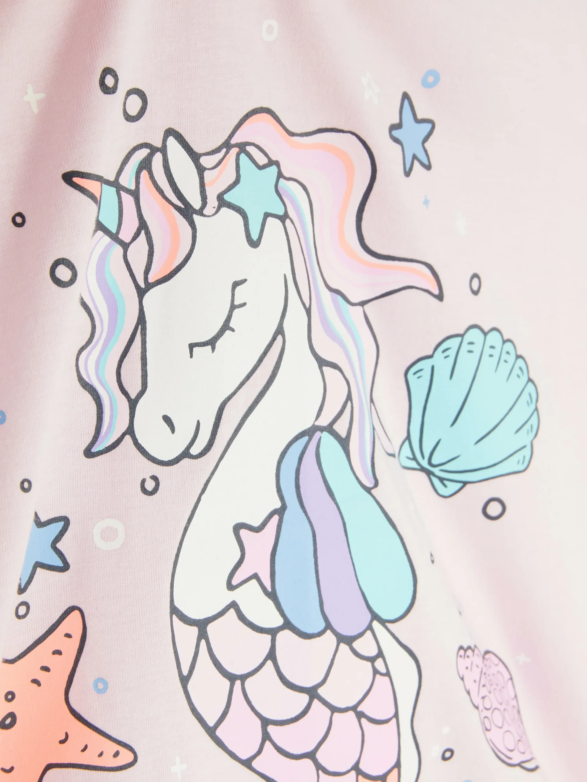 Camisón Con Caballito De Mar Unicornio