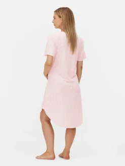 Camisón De Premamá Con Botones A Presión